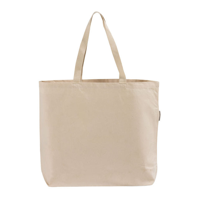 organic canvas shopping tote bag