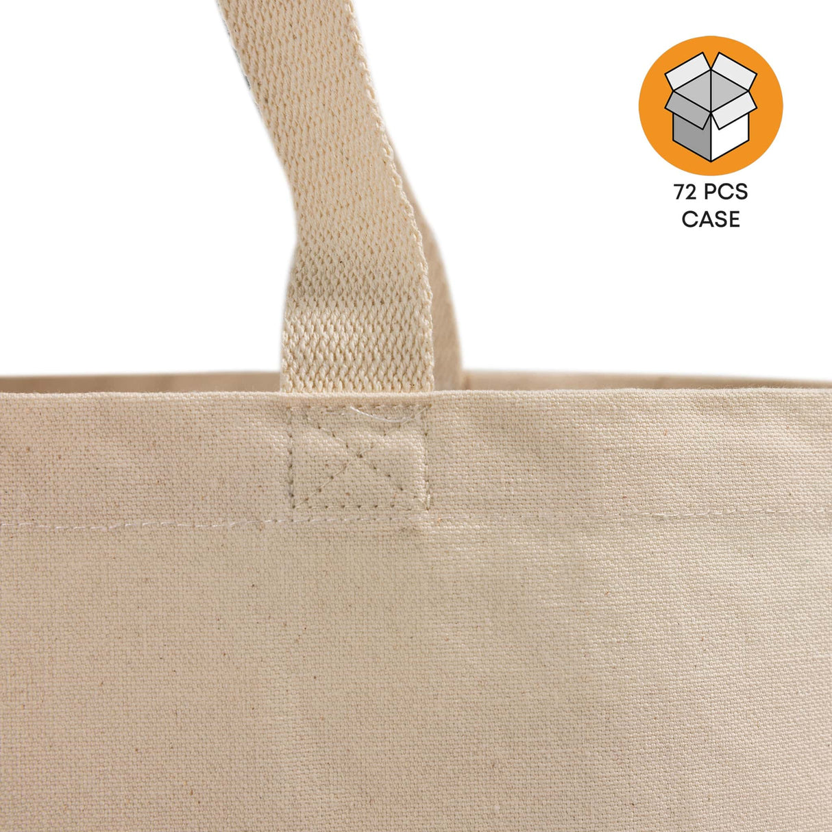 Large Organic Canvas Shopping Bag Case