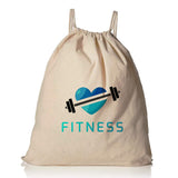 Custom Organic Cotton Drawstring Backpack