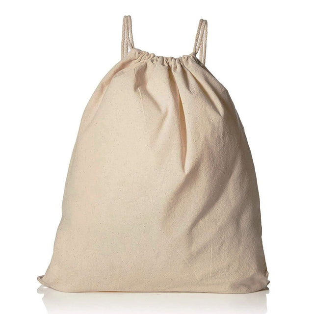 organic cotton canvas drawstring bag