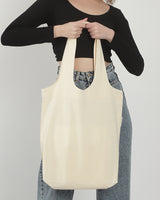 Closeout Large 100% Cotton Organic Stow-N-Go Tote Bag - OR130