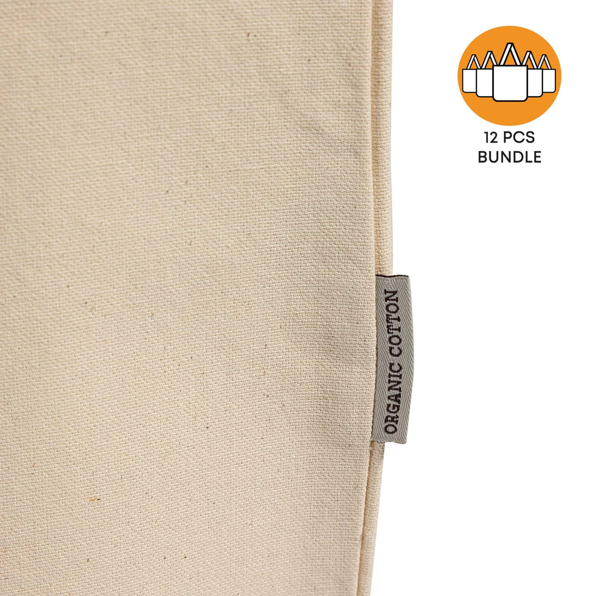 Large Organic Canvas Shopper Tote Bundle