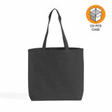 120 ct Large Size Light Canvas Wholesale Tote Bag with Long Handles - By Case