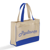 Customized Cotton Canvas Tote Bag with Inside Zipper Pocket - Personalized Tote Bags With Your Logo - TF214
