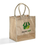 Fancy Jute Blend Tote Bags Customized - Personalized Jute Blend Tote Bags With Your Logo - TJ912