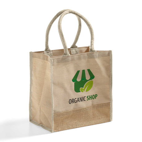 Fancy Jute Blend Tote Bags Customized - Personalized Jute Blend Tote Bags With Your Logo - TJ912