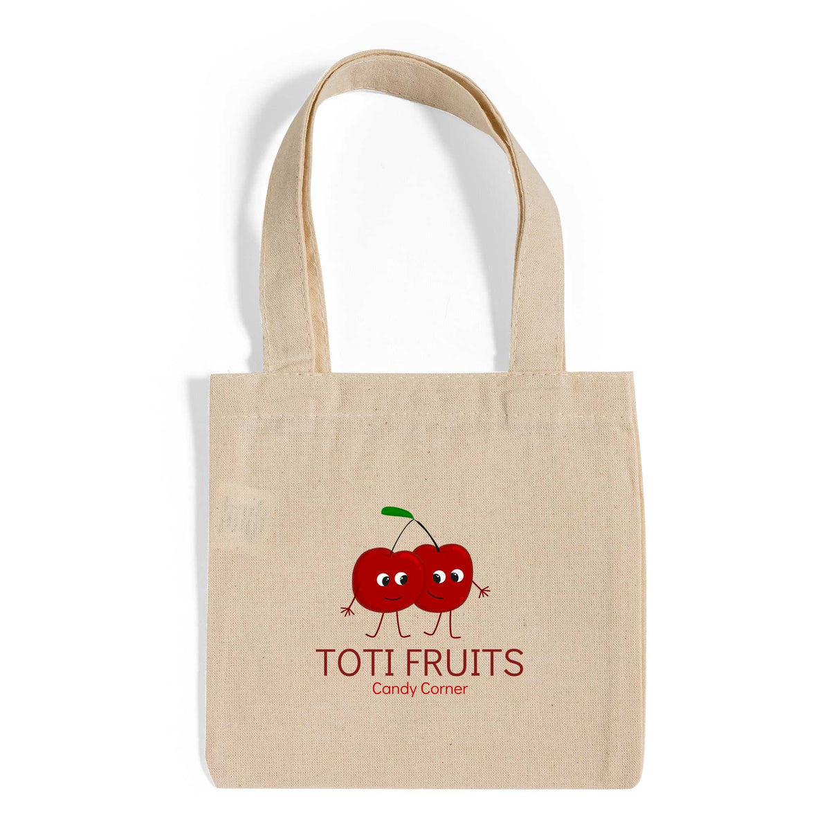 6 in Mini Custom Tote Bags 100% Cotton - Personalized Gift Tote Bags