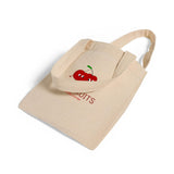 6 in Mini Custom Tote Bags 100% Cotton - Personalized Gift Tote Bags