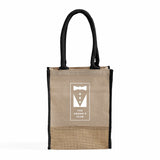 Small Jute Blend Tote Bags Customized - Personalized Small Jute Tote Bags With Your Logo - TJ911