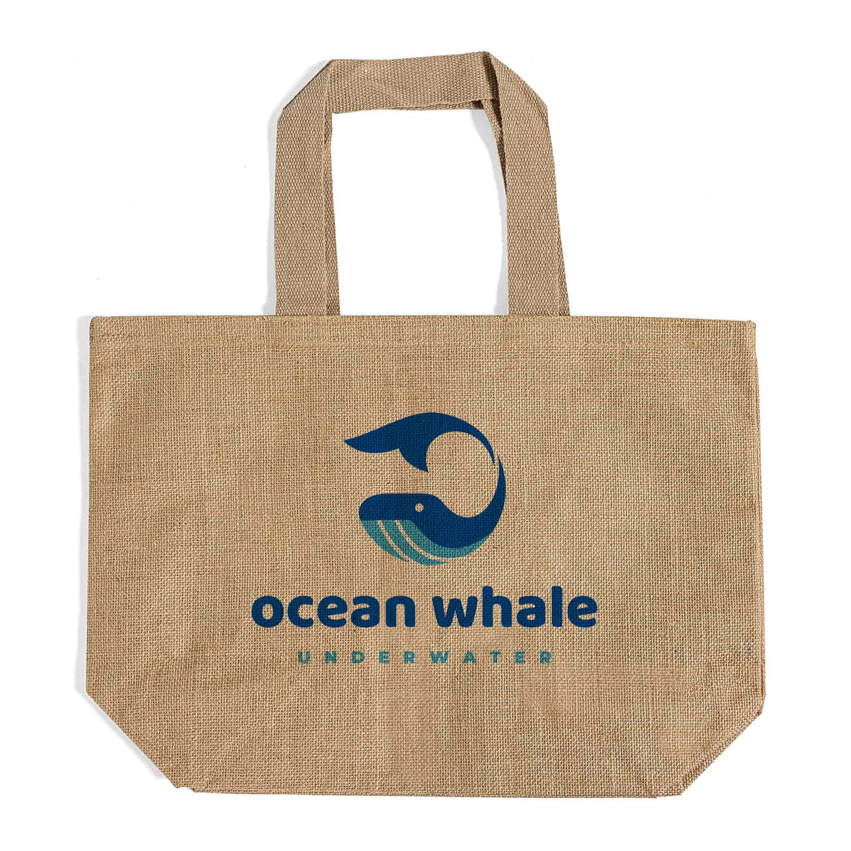 custom burlap tote bag