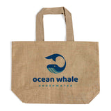 custom burlap tote bag