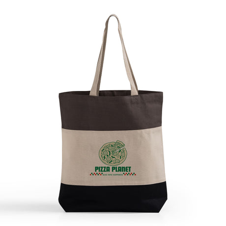 Customized Heavy Canvas Tote Bags Tri-Color - Personalized Tri-Color Tote Bags With Your Logo - TG259