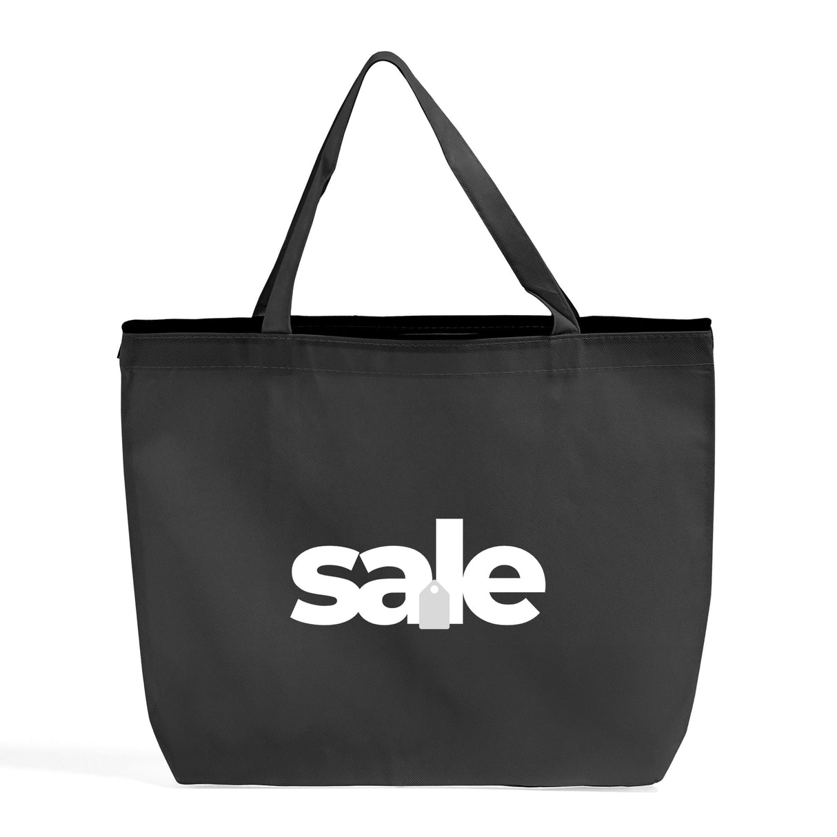 Zippered Promo Convention With Your Logo - Promotional Gusset Tote Bags