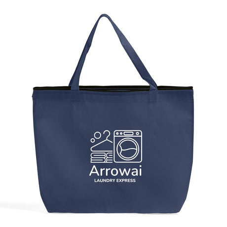 Zippered Promo Convention With Your Logo - Promotional Gusset Tote Bags