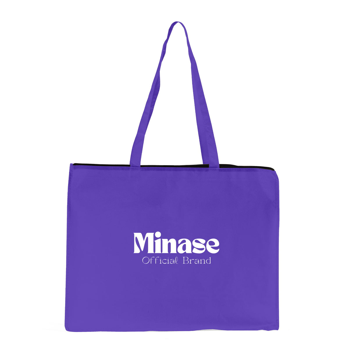 Zippered Large Custom Shopping Tote Bags - Your Logo Tote Bags