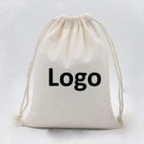 240 ct Cotton Canvas Value Drawstring Pouches / Favor Bags - By Case