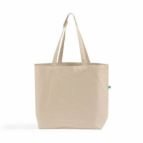 Front view of the Recycled Trader's Canvas Tote with a simple and eco-friendly design, ideal for custom printing.