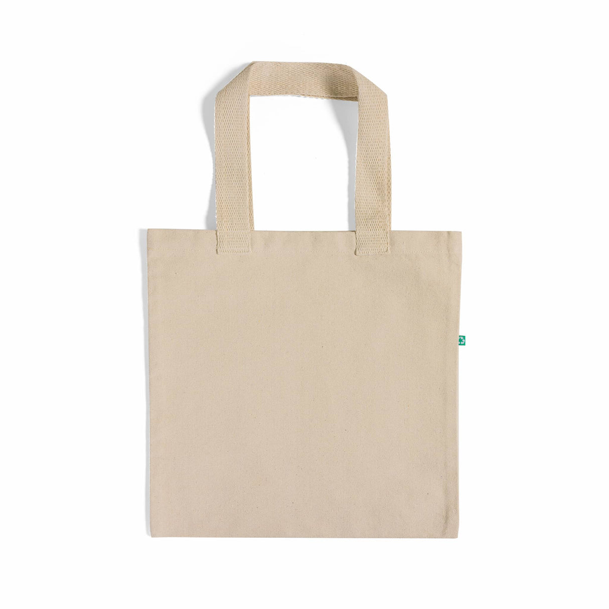 6 ct Recycled Canvas Flat Tote Bag / Basic Book Bag - Pack of 6