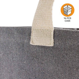 96 ct Recycled Canvas Flat Tote Bag / Basic Book Bag - By Case