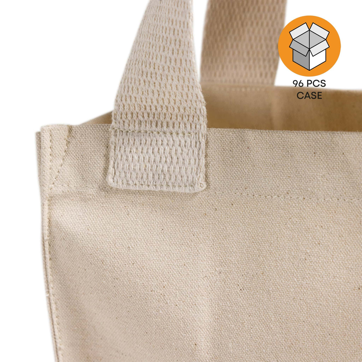 96 ct Recycled Canvas Book Bag with Full Gusset - By Case