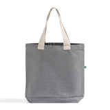 recycled canvas ash gray tote bag