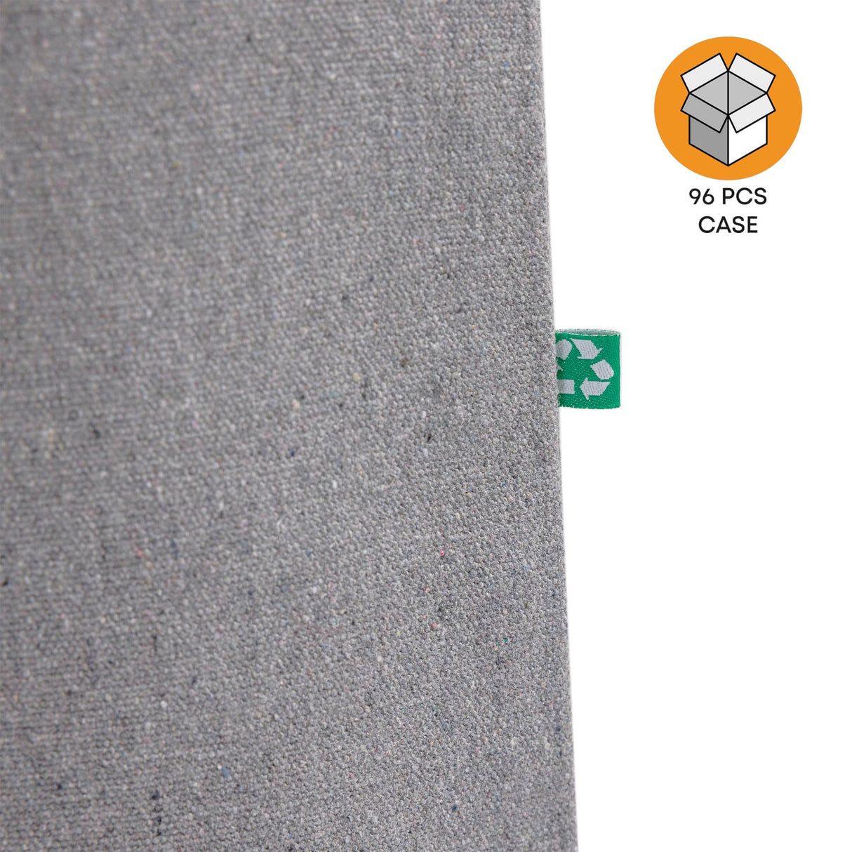 96 ct Recycled Canvas Tote Bag With Bottom Gusset - By Case