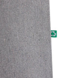 recycled canvas ash gray tote with bottom gusset