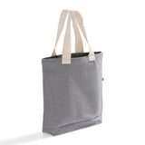 recycled canvas ash gray tote bag