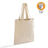 96 ct Recycled Canvas Flat Tote Bag / Basic Book Bag - By Case