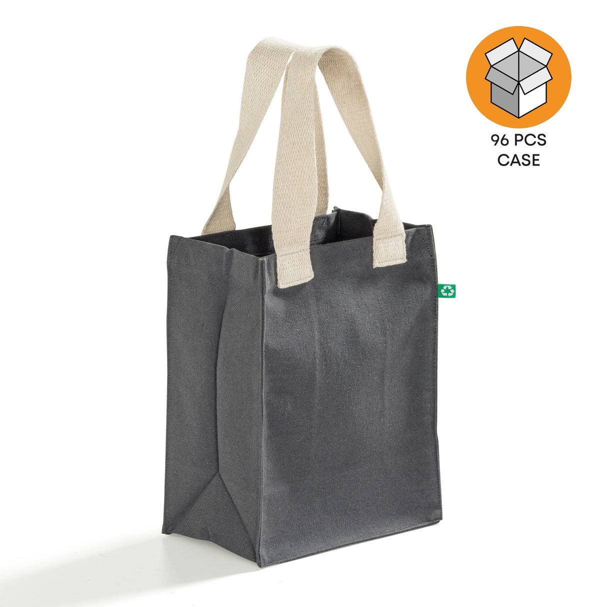 96 ct Recycled Canvas Book Bag with Full Gusset - By Case