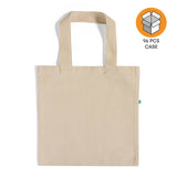 96 ct Recycled Canvas Flat Tote Bag / Basic Book Bag - By Case