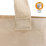96 ct Recycled Canvas Flat Tote Bag / Basic Book Bag - By Case