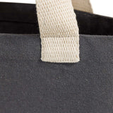recycled canvas tote bag handle detail