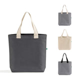 recycled canvas tote bag with bottom gusset