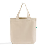 recycled canvas tote bag with bottom gusset
