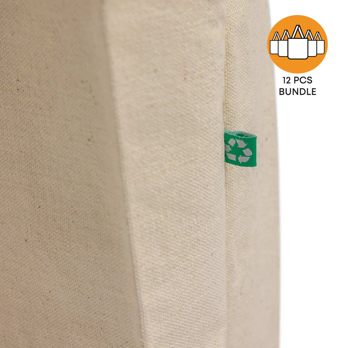 Large Recycled Canvas Tote Bag