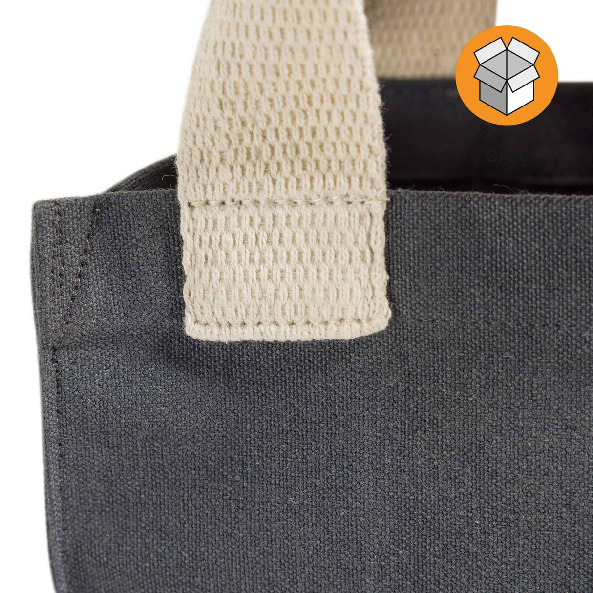 96 ct Recycled Canvas Book Bag with Full Gusset - By Case