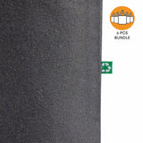 6 ct Recycled Canvas Tote Bag With Bottom Gusset - By Bundle