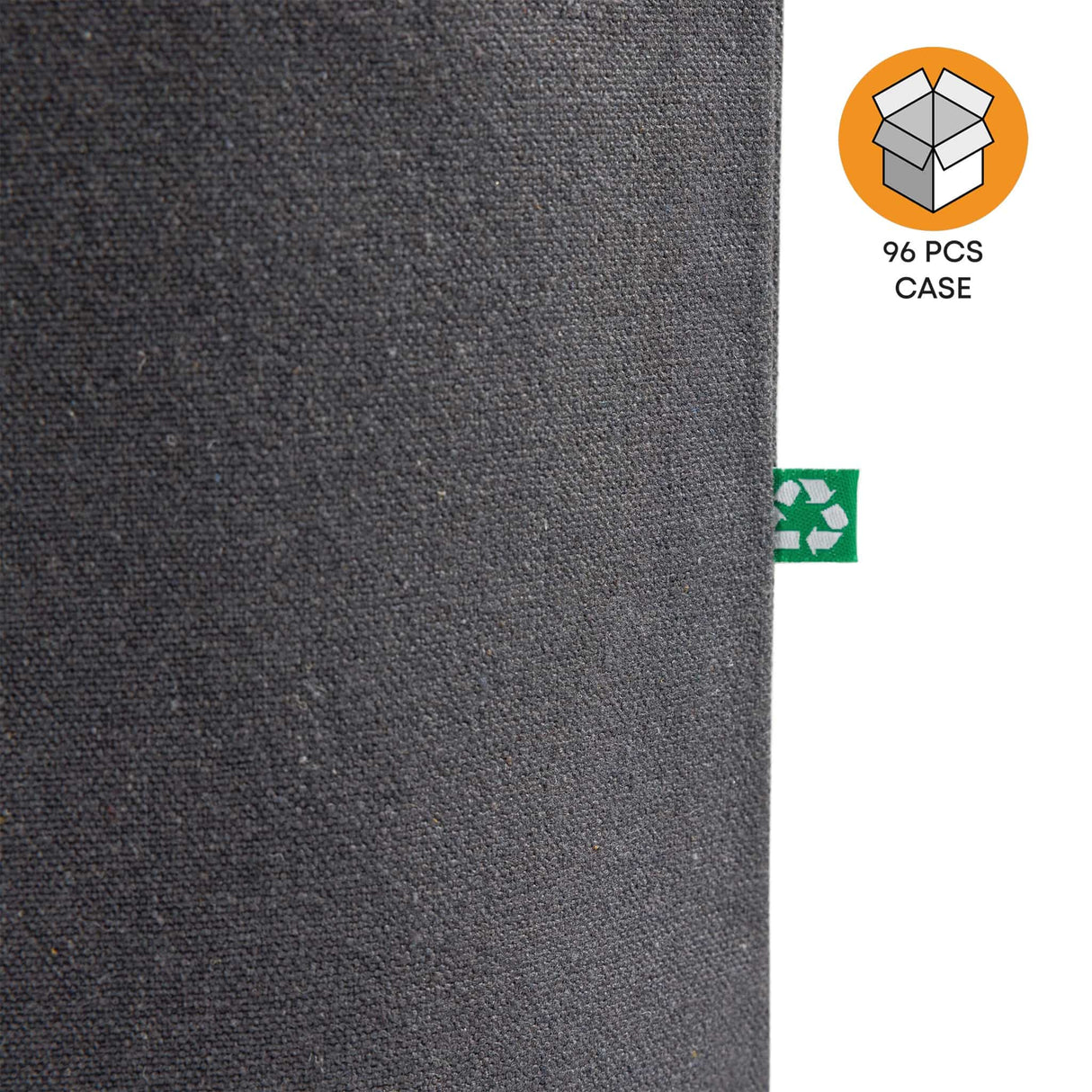 96 ct Recycled Canvas Tote Bag With Bottom Gusset - By Case