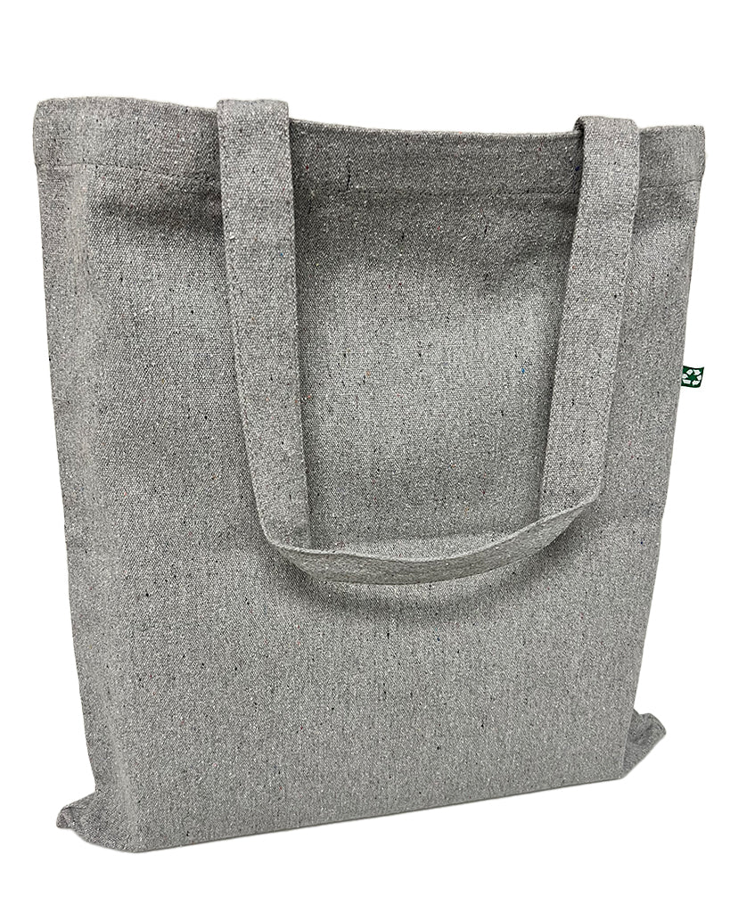 Gray canvas outlet tote