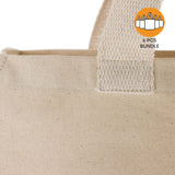 6 ct Recycled Heavy Canvas Tote with Full Gusset - By Bundle