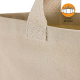 6 ct Recycled Canvas Tote Bag With Bottom Gusset - By Bundle