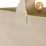 96 ct Recycled Canvas Tote Bag With Bottom Gusset - By Case