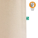 96 ct Recycled Canvas Tote Bag With Bottom Gusset - By Case