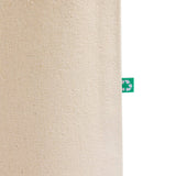 recycled natural canvas tote with bottom gusset