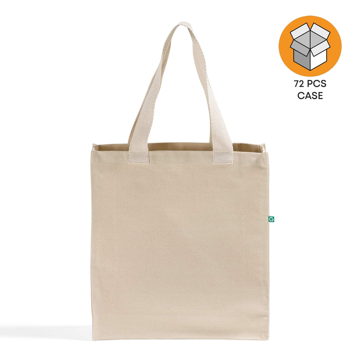 72 ct Recycled Heavy Canvas Tote with Full Gusset - By Case