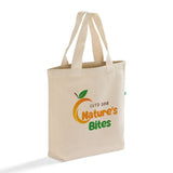 Custom Recycled Canvas Tote Bag With Bottom Gusset - Recycled Canvas Tote Bags With Your Logo - RC870