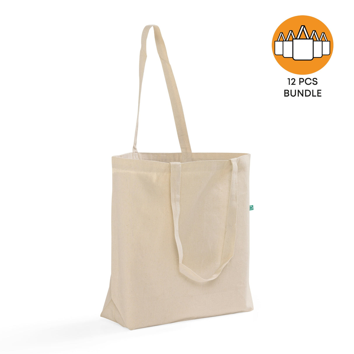 12 ct Recycled Trader's Canvas Tote - By Dozen