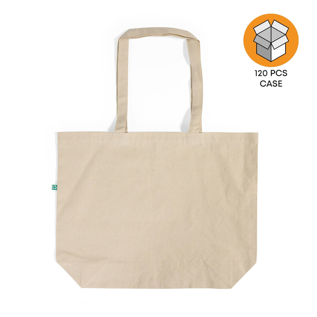 120 ct Recycled Trader's Canvas Tote - By Case