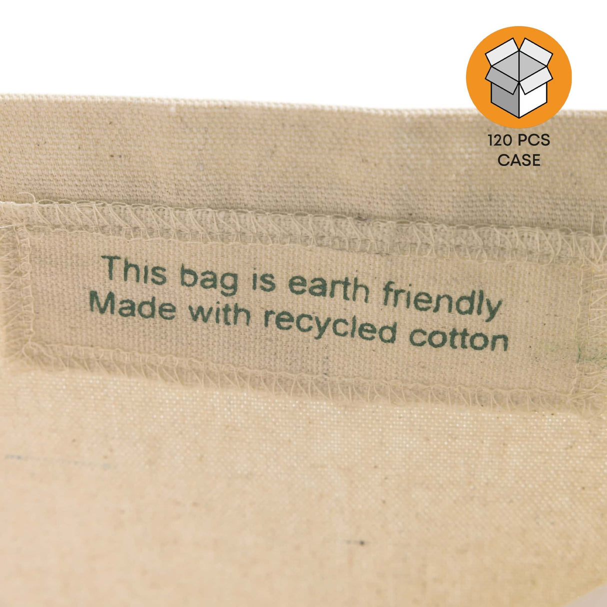 120 ct Recycled Trader's Canvas Tote - By Case
